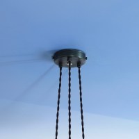 Bell85 3-drop pendant ceiling rose